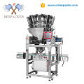 Bespacker XKB-10 multi heads automatic linear weighing filling packaging machine price with conveyor belt